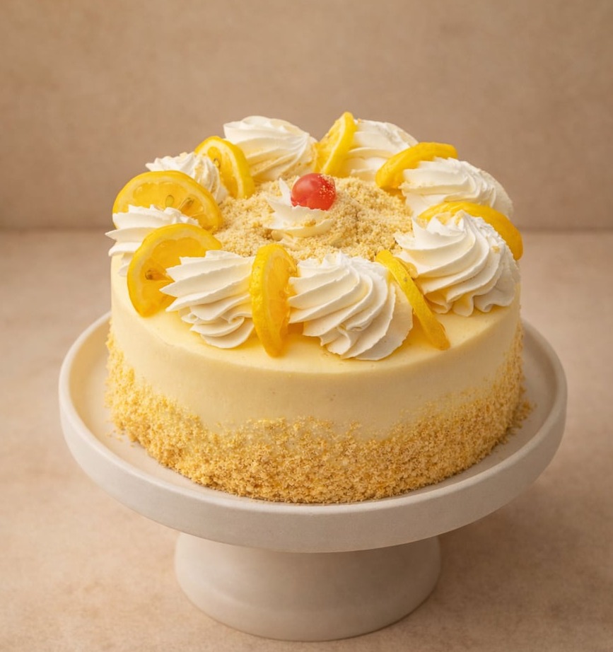 Lemon Gateau - Lamandine.co.uk Bespoke cakes